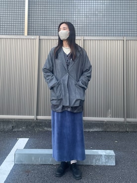 「Kastane（カスタネ）のアイテム（ジャケット/アウター）」を使った、eniさん（レディース・170cm）の春コーディネート
