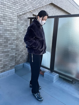 「H&M（エイチ・アンド・エム）のアイテム（ジャケット/アウター）」を使った、eniさん（レディース・170cm）の冬コーディネート