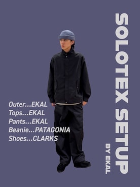 「Clarks（クラークス）のアイテム」を使った、Imuさん（メンズ・177cm）の冬コーディネート