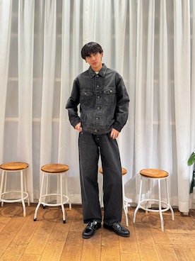 「アイテム（デニムジャケット）」を使った、Imuさん（メンズ・177cm）の秋コーディネート