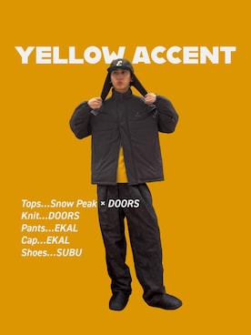 「アイテム（帽子、グレー系）」を使った、Imuさん（メンズ・177cm）の冬コーディネート