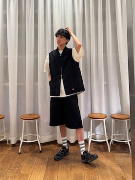 「アイテム（ベスト）」を使った、Imuさん（メンズ・177cm）の夏コーディネート