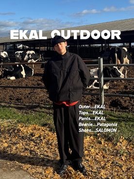 「アイテム（帽子）」を使った、Imuさん（メンズ・177cm）の冬コーディネート