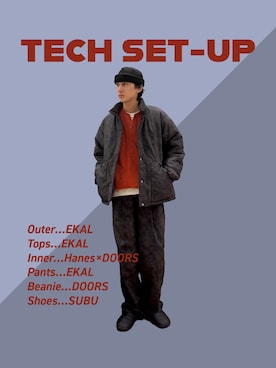 「アイテム（その他シューズ）」を使った、Imuさん（メンズ・177cm）の冬コーディネート