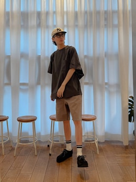 「アイテム（レッグウェア）」を使った、Imuさん（メンズ・177cm）の夏コーディネート