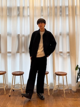 「アイテム（デニムジャケット）」を使った、Imuさん（メンズ・177cm）の秋コーディネート