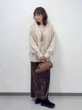 「アイテム（ハンドバッグ）」を使った、nonさん（レディース・166cm・40代）の冬コーディネート