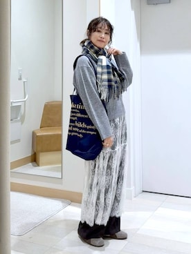 「アイテム（ワンピース/ドレス）」を使った、nonさん（レディース・166cm・40代）の秋コーディネート