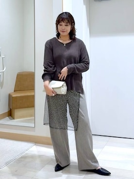 「アイテム（その他小物）」を使った、nonさん（レディース・166cm）の秋コーディネート