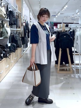「アイテム（ヘアゴム）」を使った、nonさん（レディース・166cm・40代）の秋コーディネート