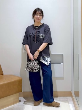 「アイテム（ヘアアクセサリー）」を使った、nonさん（レディース・166cm・40代）の秋コーディネート