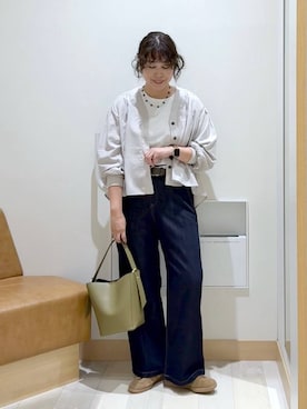 「アイテム（ヘアゴム）」を使った、nonさん（レディース・166cm）の秋コーディネート