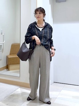 「アイテム（ヘアゴム）」を使った、nonさん（レディース・166cm）の秋コーディネート