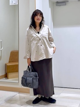 「GLOBAL WORK（グローバルワーク）のアイテム（トップス）」を使った、nonさん（レディース・166cm）の秋コーディネート