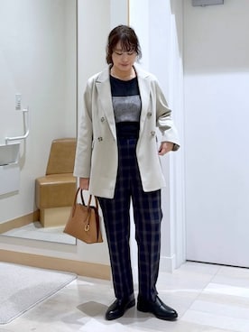 「GLOBAL WORK（グローバルワーク）のアイテム」を使った、nonさん（レディース・166cm・40代）の秋コーディネート