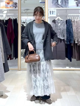 「アイテム（テーラードジャケット）」を使った、nonさん（レディース・166cm・40代）の冬コーディネート