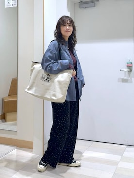 「GLOBAL WORK（グローバルワーク）のアイテム（その他パンツ）」を使った、nonさん（レディース・166cm）の秋コーディネート