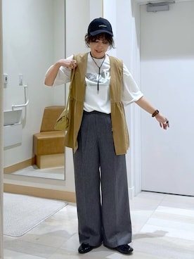 「アイテム（チョーカー）」を使った、nonさん（レディース・166cm）の秋コーディネート