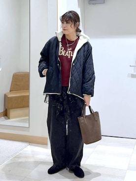 「アイテム（ブルゾン）」を使った、nonさん（レディース・166cm・40代）の冬コーディネート