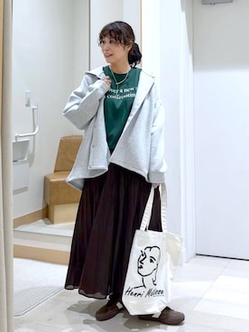 「アイテム（ソックス/靴下）」を使った、nonさん（レディース・166cm・40代）の秋コーディネート