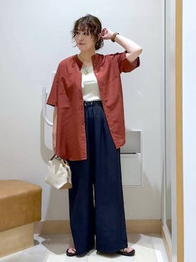 「アイテム（タンクトップ）」を使った、nonさん（レディース・166cm・40代）の夏コーディネート