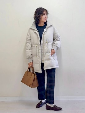 「アイテム（ローファー）」を使った、nonさん（レディース・166cm・40代）の夏コーディネート