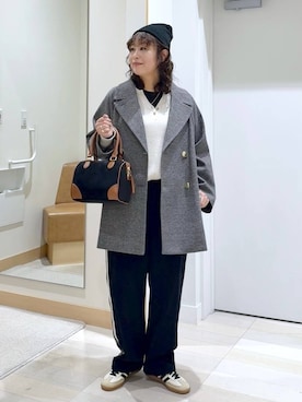 「アイテム（チェスターコート）」を使った、nonさん（レディース・166cm・40代）の秋コーディネート