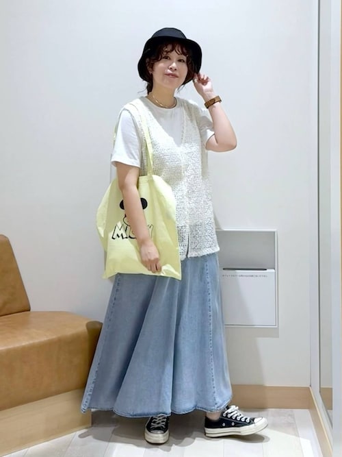 専用【9/7まで】 セール】エアリーリラックスDENIMスカート/282484（スカート
