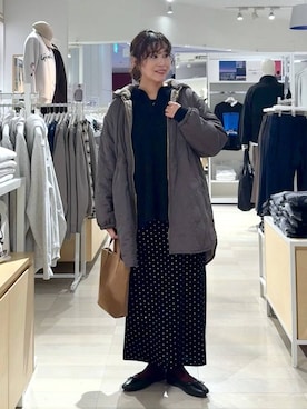 「アイテム（バレエシューズ）」を使った、nonさん（レディース・166cm）の秋コーディネート