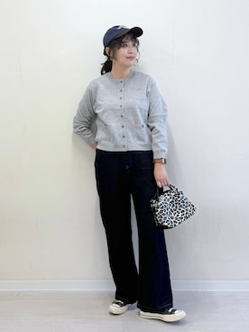 「GLOBAL WORK（グローバルワーク）のスペ軽お財布ショルダー/132336（ショルダーバッグ）」を使った、nonさん（レディース・166cm・40代）の秋コーディネート