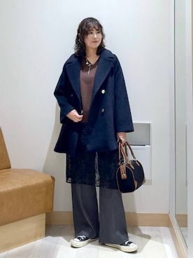 「アイテム（財布/小物）」を使った、nonさん（レディース・166cm・40代）の秋コーディネート