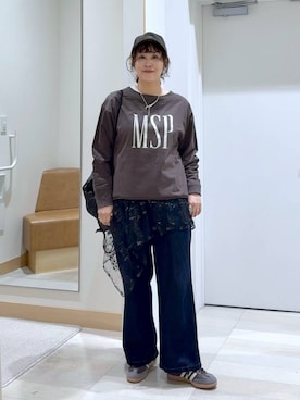 「アイテム（スウェット）」を使った、nonさん（レディース・166cm・40代）の秋コーディネート