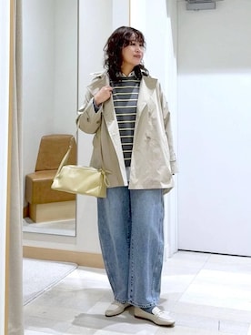 「アイテム（トレンチコート）」を使った、nonさん（レディース・166cm・40代）の冬コーディネート