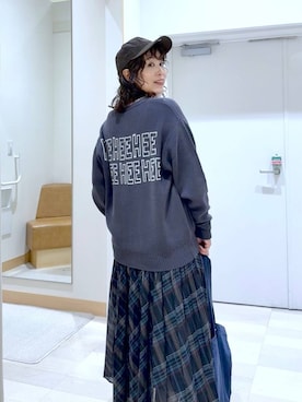 「アイテム（キャップ）」を使った、nonさん（レディース・166cm・40代）の秋コーディネート