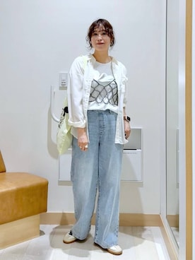 「アイテム（イエロー系）」を使った、nonさん（レディース・166cm・40代）の秋コーディネート