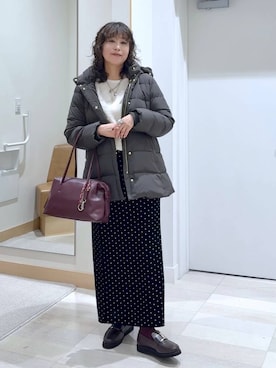 「アイテム（ニット/セーター）」を使った、nonさん（レディース・166cm・40代）の秋コーディネート