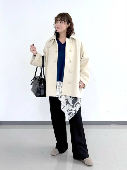 セール】MATINEE LINE/ウーリーツイルスタンドコート/603290（ステン