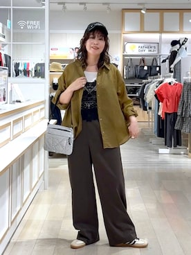 「GLOBAL WORK（グローバルワーク）のアイテム（帽子）」を使った、nonさん（レディース・166cm）の夏コーディネート
