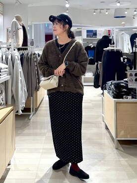 「アイテム（キャップ）」を使った、nonさん（レディース・166cm・40代）の冬コーディネート