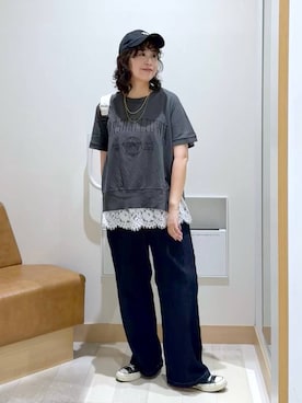 「アイテム（タンクトップ）」を使った、nonさん（レディース・166cm・40代）の夏コーディネート
