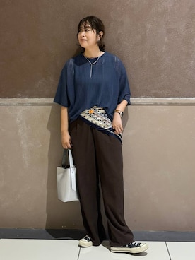 「アイテム（ヘアアクセサリー）」を使った、nonさん（レディース・166cm・40代）の夏コーディネート