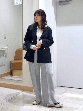 「GLOBAL WORK（グローバルワーク）のアイテム（ジャケット/アウター）」を使った、nonさん（レディース・166cm）の秋コーディネート