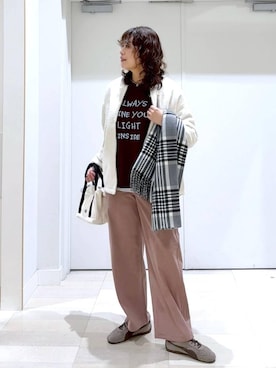 「アイテム（ブルゾン）」を使った、nonさん（レディース・166cm・40代）の冬コーディネート