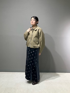 「KBF（ケイビーエフ）のアイテム（ブルゾン）」を使った、sakasaka0222さん（レディース・160cm）の春コーディネート