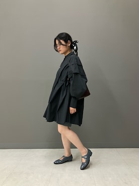 「アイテム（ローファー、ブルー系）」を使った、sakasaka0222さん（レディース・160cm）の秋コーディネート