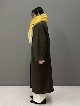 「アイテム（ステンカラーコート）」を使った、sakasaka0222さん（レディース・160cm）の秋コーディネート