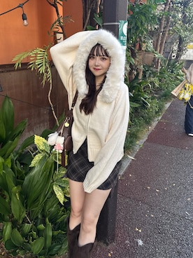 「Chico（チコ）のアイテム（スカート）」を使った、sayaさん（レディース・158cm）の秋コーディネート