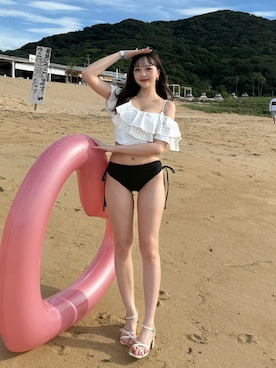 「アイテム（水着/着物・浴衣）」を使った、sayaさん（レディース・158cm）の夏コーディネート