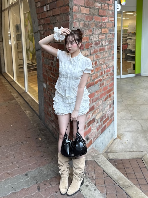 Chico（チコ） パンツ 「セットアップ対応」レースレイヤード