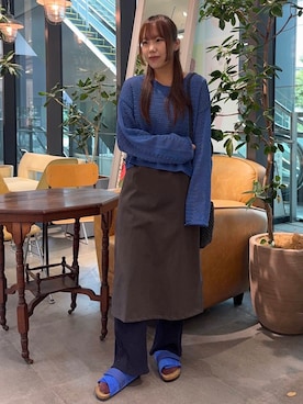 「MIDIUMISOLID（ミディウミソリッド）のアイテム」を使った、satsukiさん（レディース・157cm）の春コーディネート